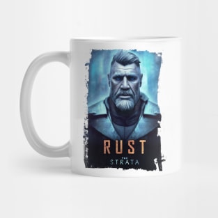 The Strata Rust Portrait Rough Edge Mug